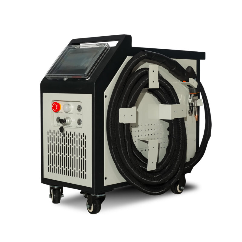 Kompaktowa spawarka laserowa, moc 1500W, chłodzona powietrzem. Polski producent, serwis Wsparcie Laserowe.