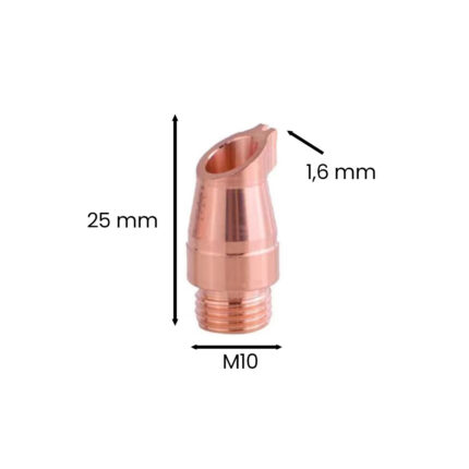 Dysza końcówka mosiężna Qilin do spawarki laserowej na drut 1.6mm. Trwała dysza spawalnicza od Wsparcie Laserowe.