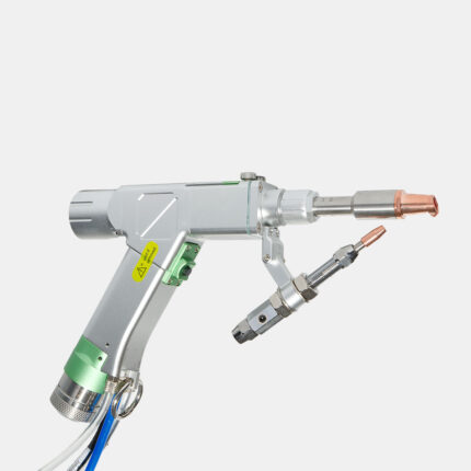 Głowica (pistolet) do ręcznego spawania laserowego Raytools BW101-GS. Wielofunkcyjne narzędzie do spawania, czyszczenia i cięcia laserem od Wsparcie Laserowe.