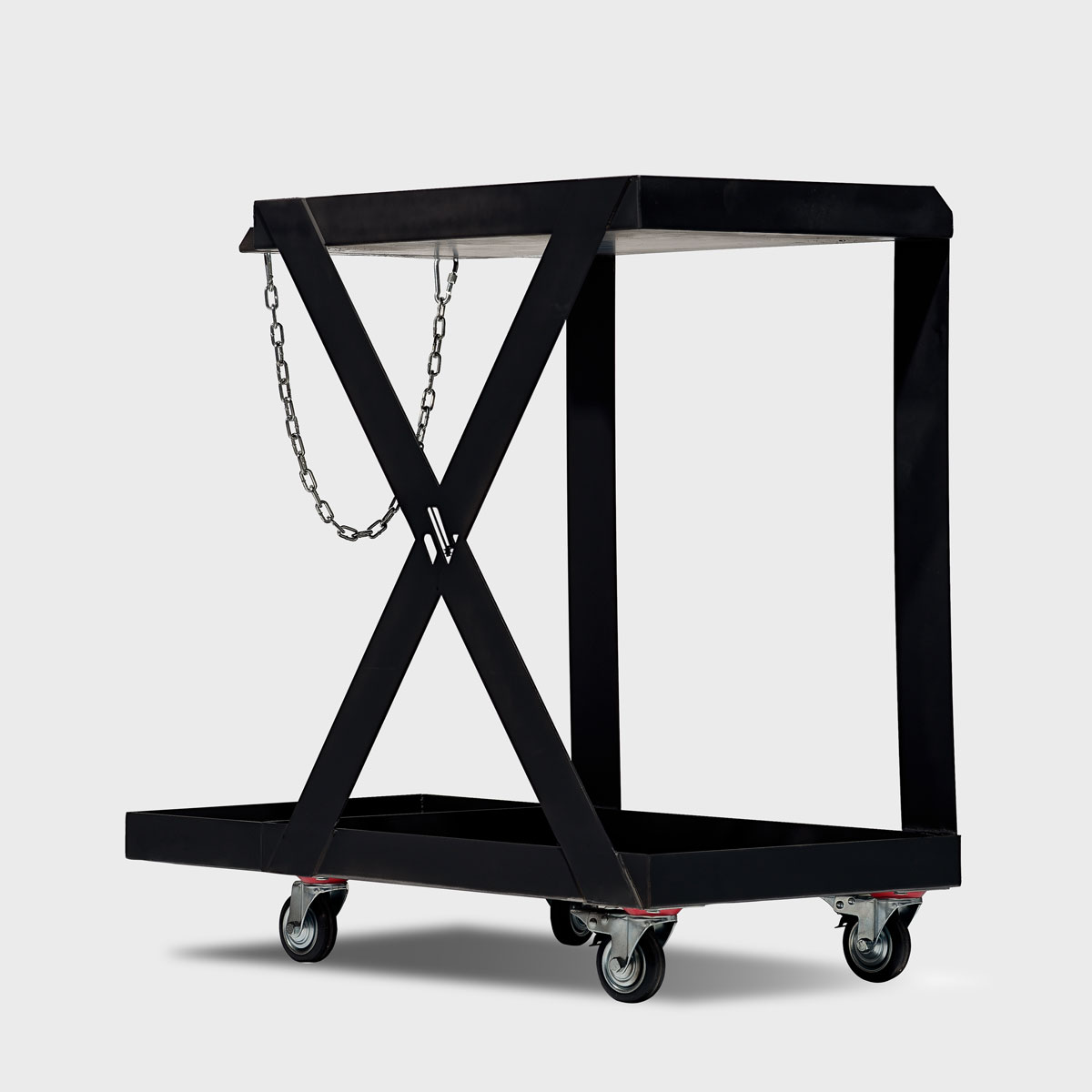 Wózek transportowy do spawarki laserowej Wózek do spawarki laserowej chłodzonej powietrzem wykonany ze stali węglowej. Zapewnia mobilność i bezpieczne miejsce na podajnik drutu, od Wsparcie Laserowe.