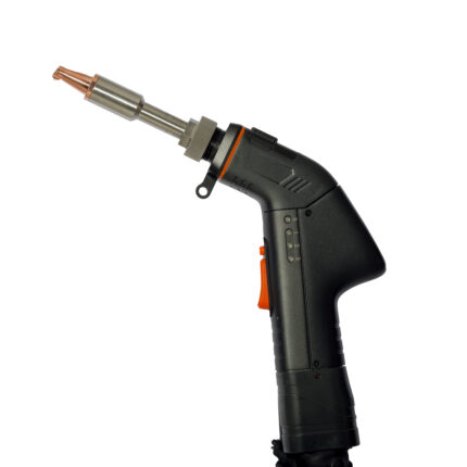 Przyciski sterujące na głowicy SUP33T, które pozwalają zmieniać ustawienia spawarki bez podchodzenia do maszyny.