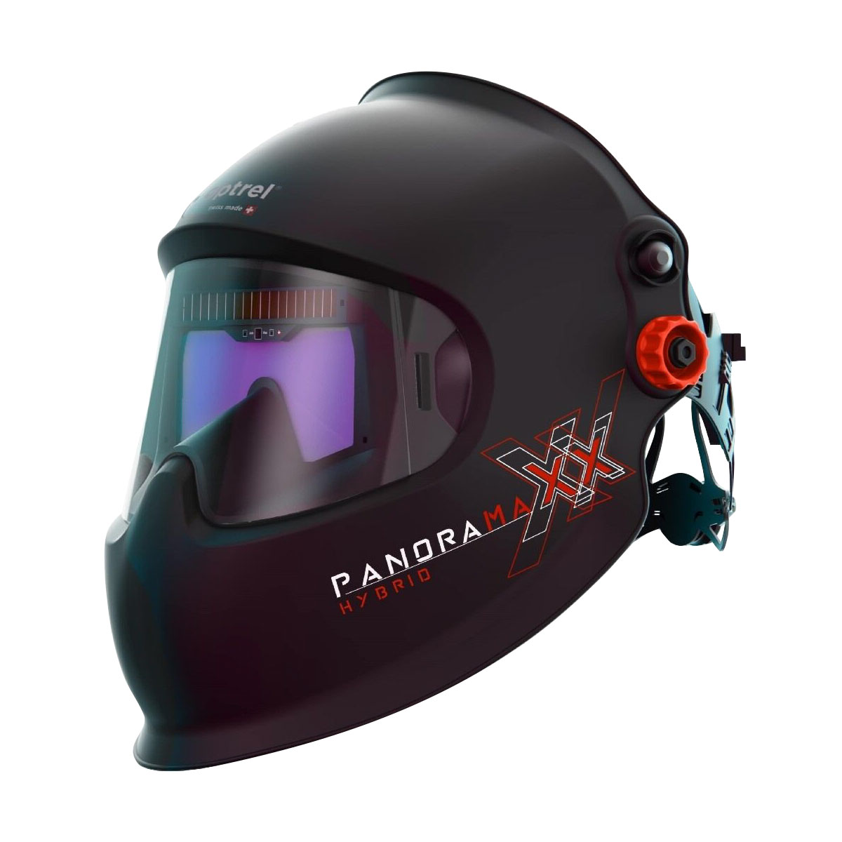 Przyłbica laserowa Optrel Panoramaxx Hybrid z filtrem samościemniającym Przyłbica Optrel Panoramaxx Hybrid z filtrem samościemniającym. Certyfikowana ochrona przy spawaniu ręcznym. Ochrona spawacza. Wsparcie Techniczne spawanie laserem. Wsparcie Laserowe Białystok.